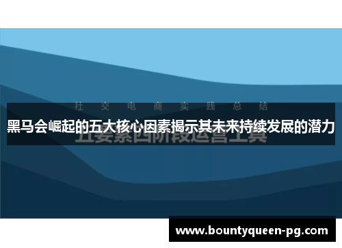 黑马会崛起的五大核心因素揭示其未来持续发展的潜力